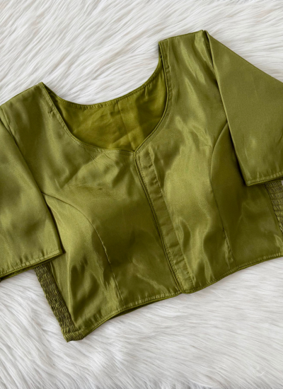 Soft Jari Silk Blouse with Elastic Fit