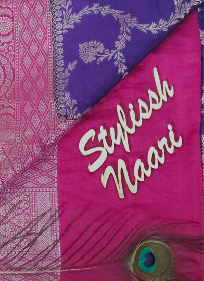 Semi Banarasi Chiniya Silk Saree - SBCS_0007