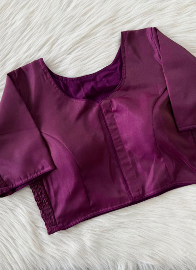 Soft Jari Silk Blouse with Elastic Fit