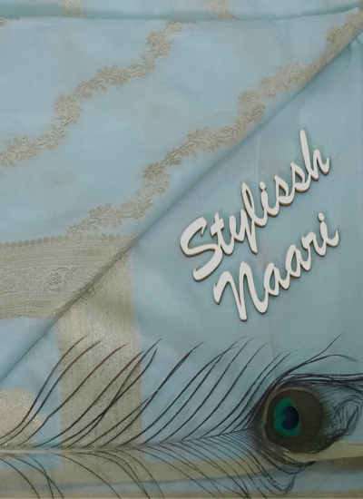 Semi Banarasi Chiniya Silk Saree - SBCS_0009