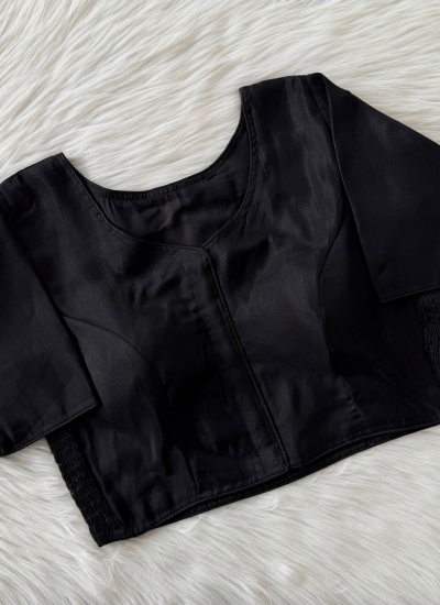 Soft Jari Silk Blouse with Elastic Fit