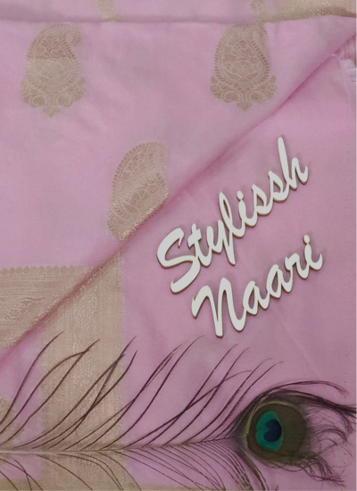 Semi Banarasi Chiniya Silk Saree - SBCS_0010