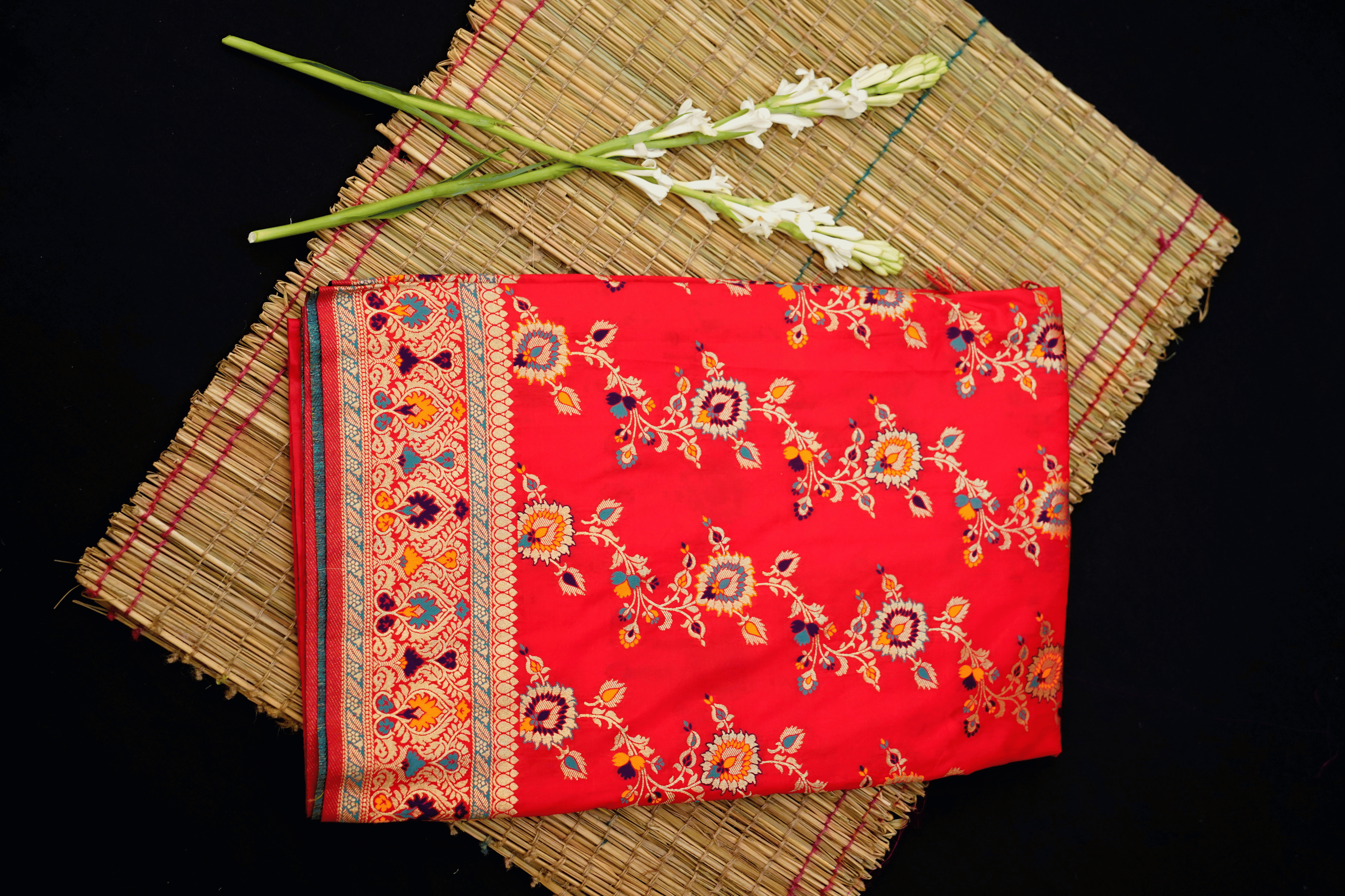 Art Silk with Banarasi Weave