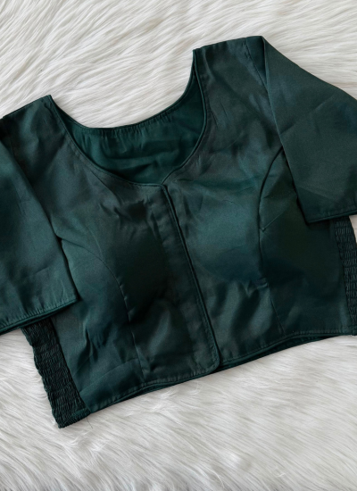 Soft Jari Silk Blouse with Elastic Fit