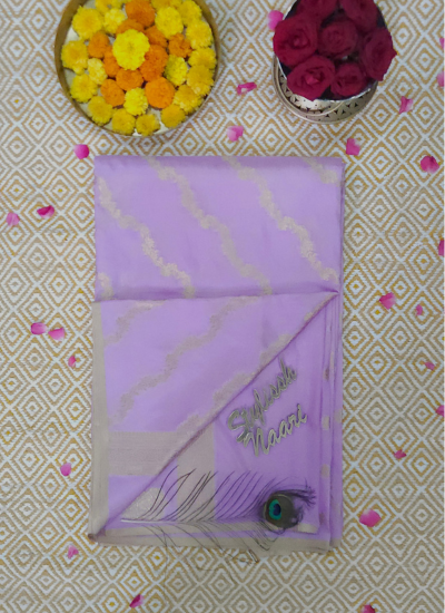 Semi Banarasi Chiniya Silk Saree - SBCS_0011