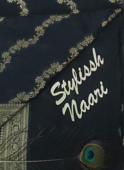 Semi Banarasi Chiniya Silk Saree - SBCS_0012