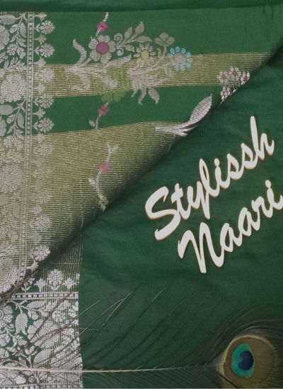 Semi Banarasi Chiniya Silk Saree - SBCS_0014
