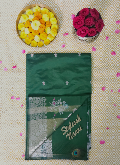 Semi Banarasi Chiniya Silk Saree - SBCS_0014