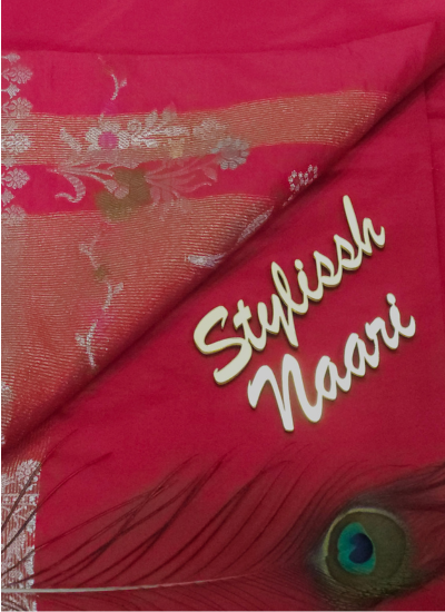 Semi Banarasi Chiniya Silk Saree - SBCS_0015