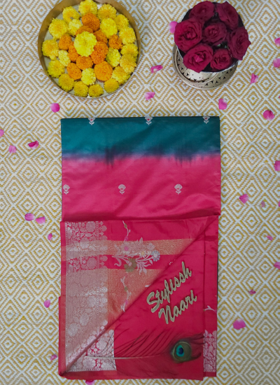 Semi Banarasi Chiniya Silk Saree - SBCS_0015