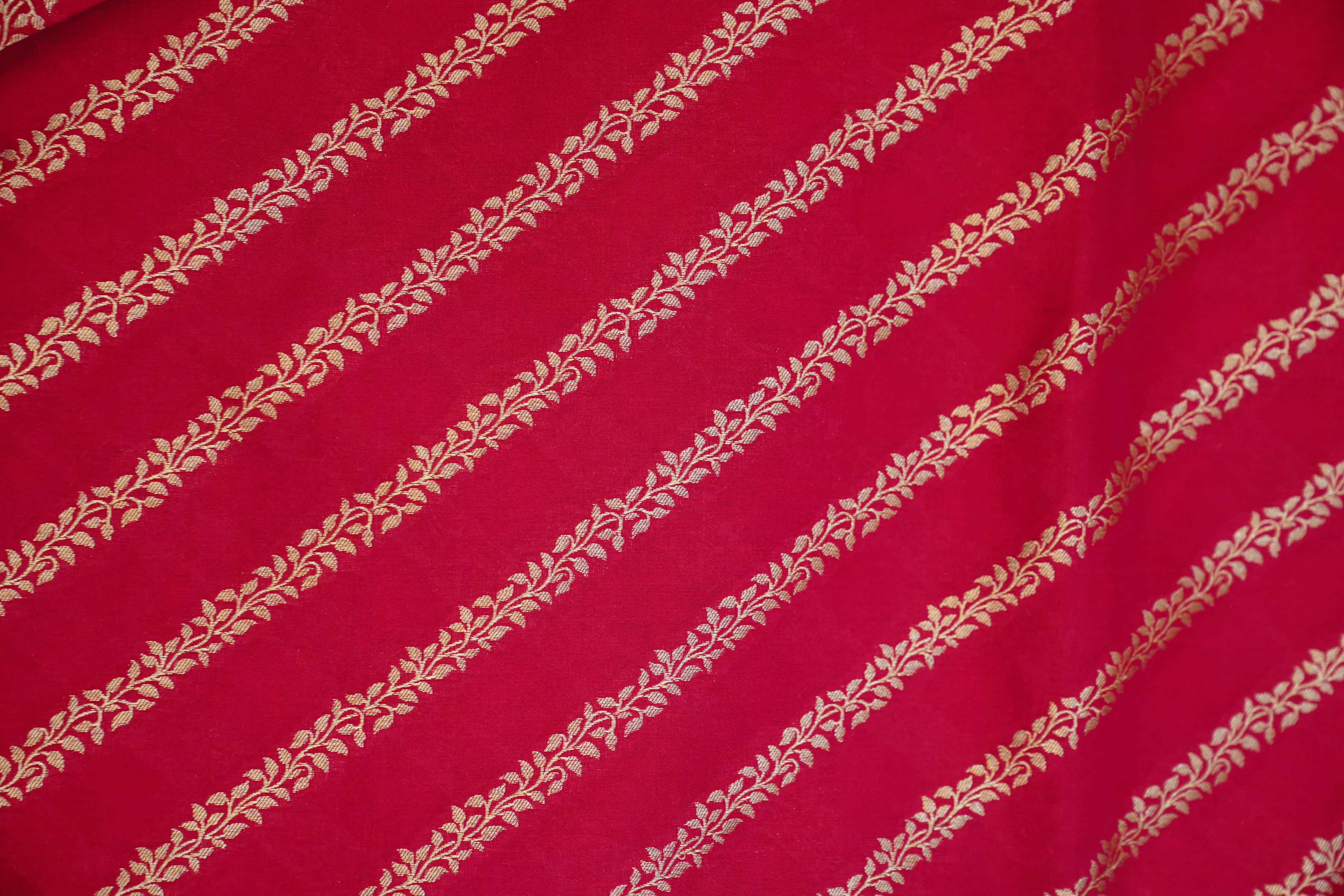 Semi Katan Silk with Alfi Border