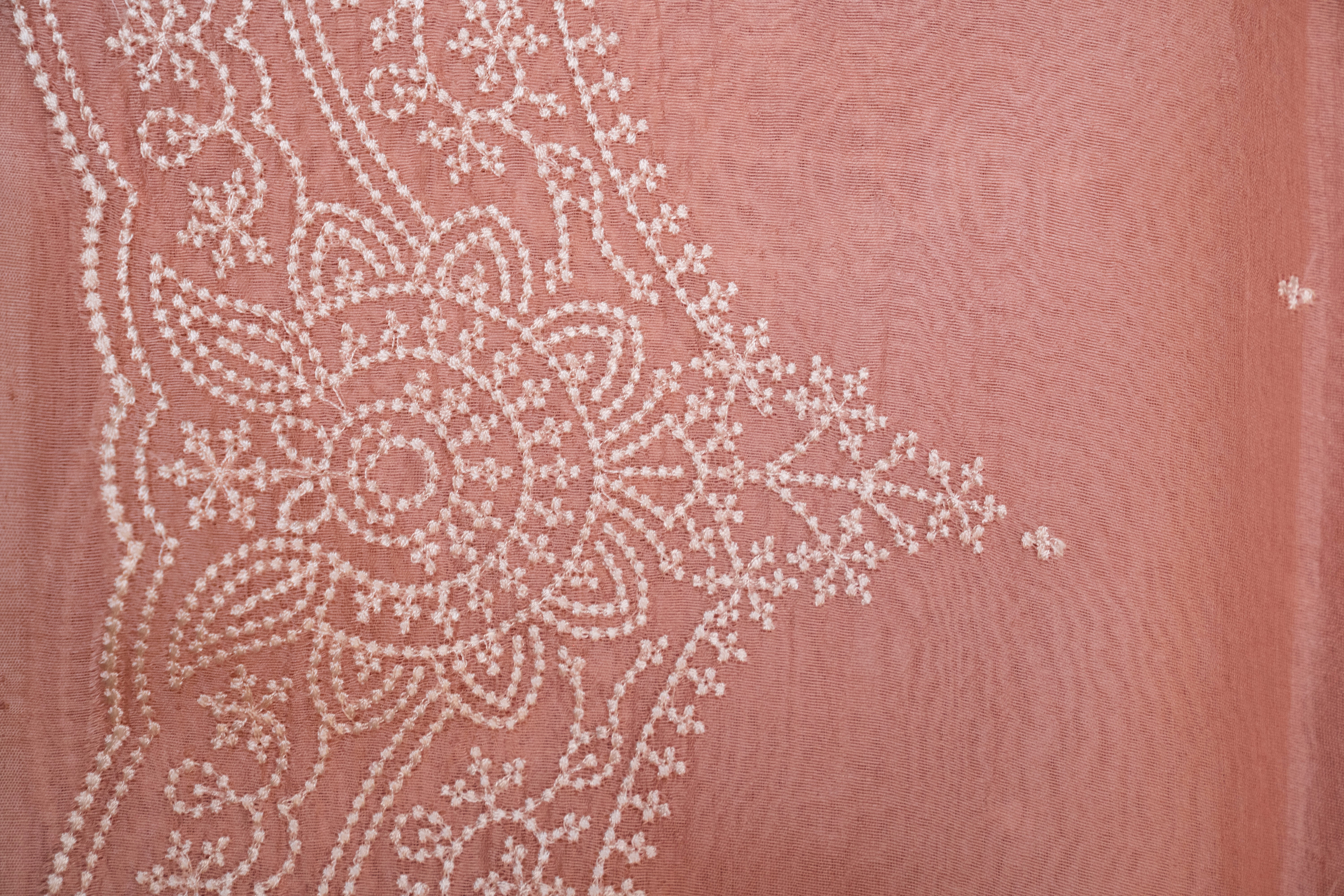 Pure Kora with Embroidery Work