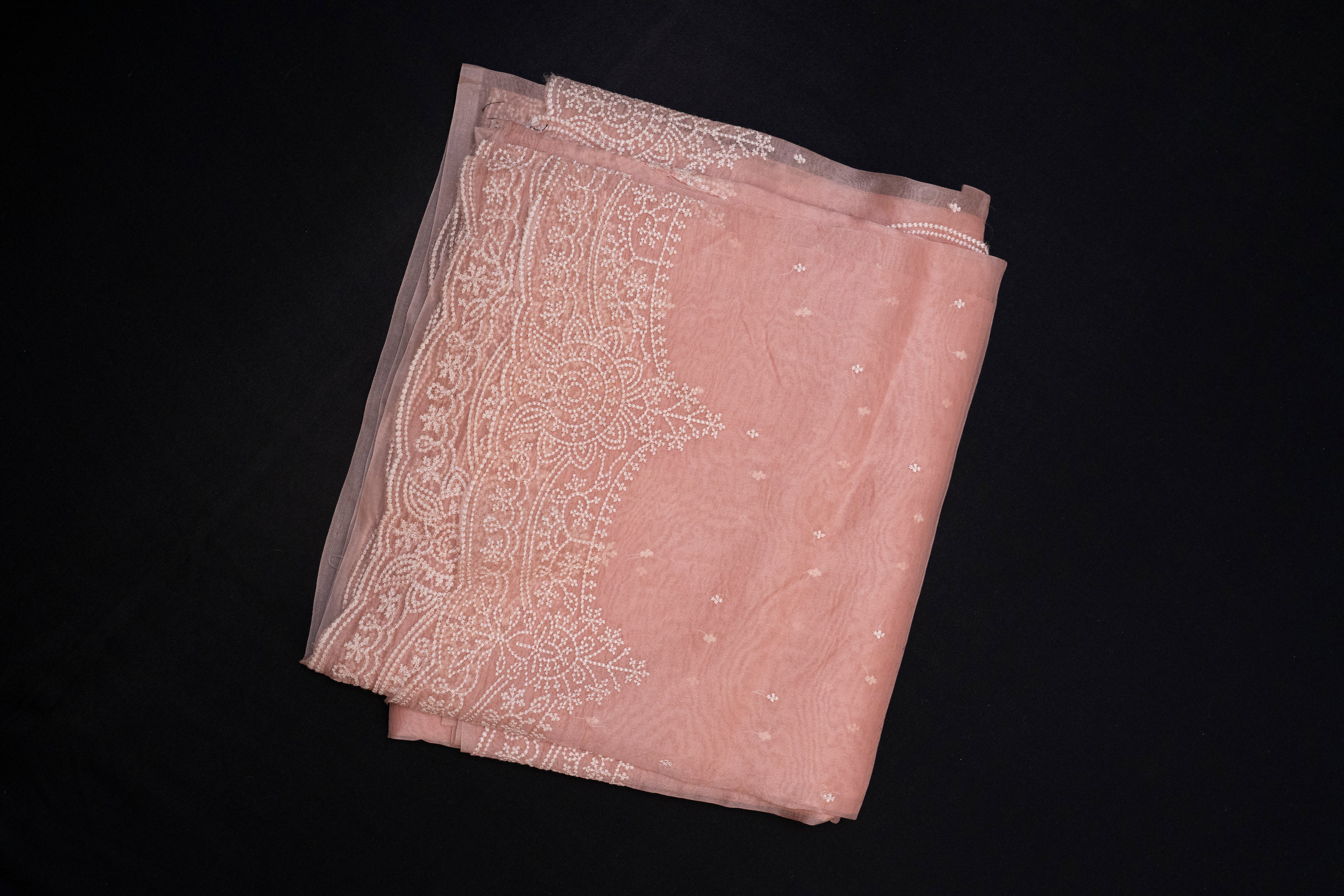 Pure Kora with Embroidery Work