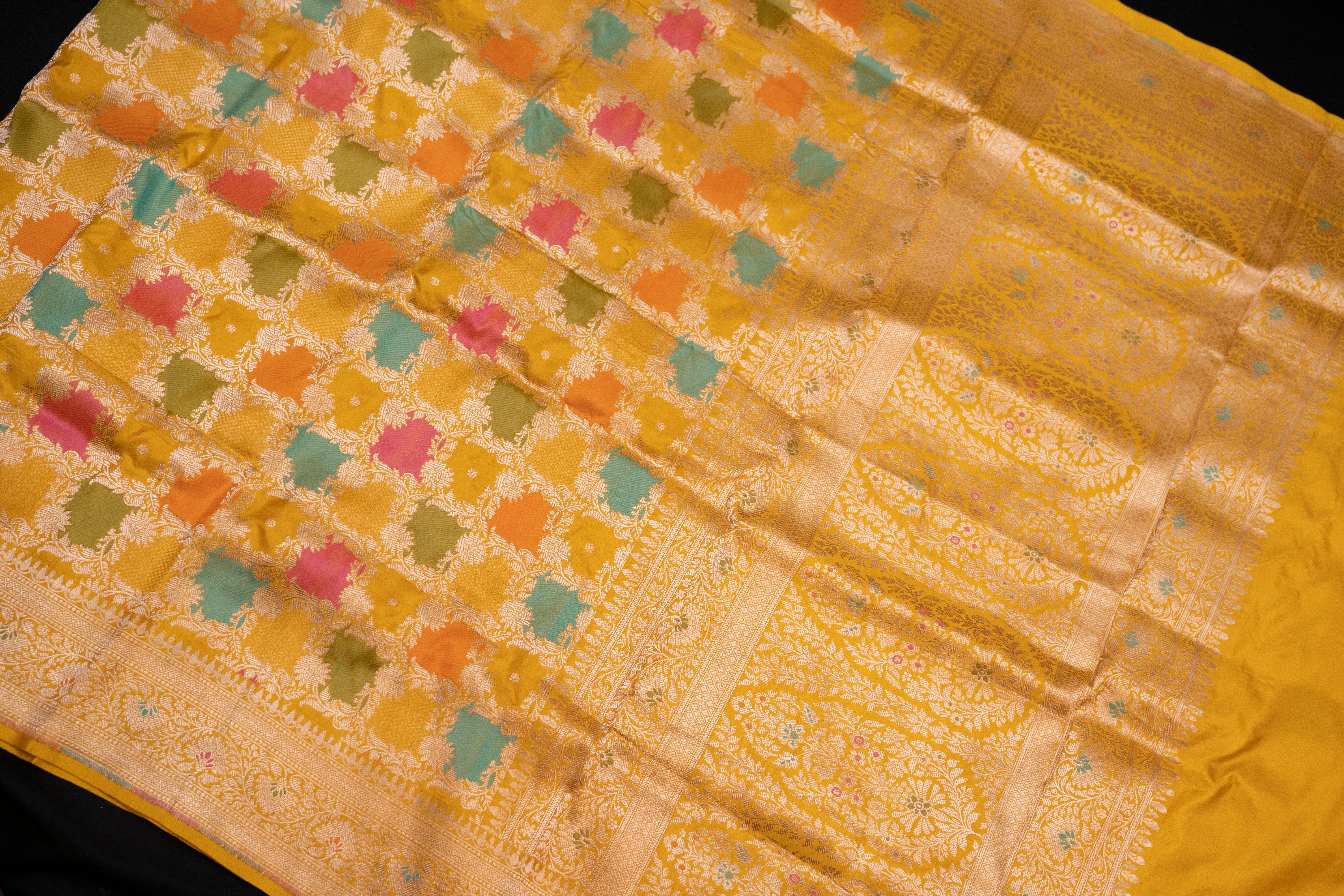 Pure Katan Silk Rankat Banarasi