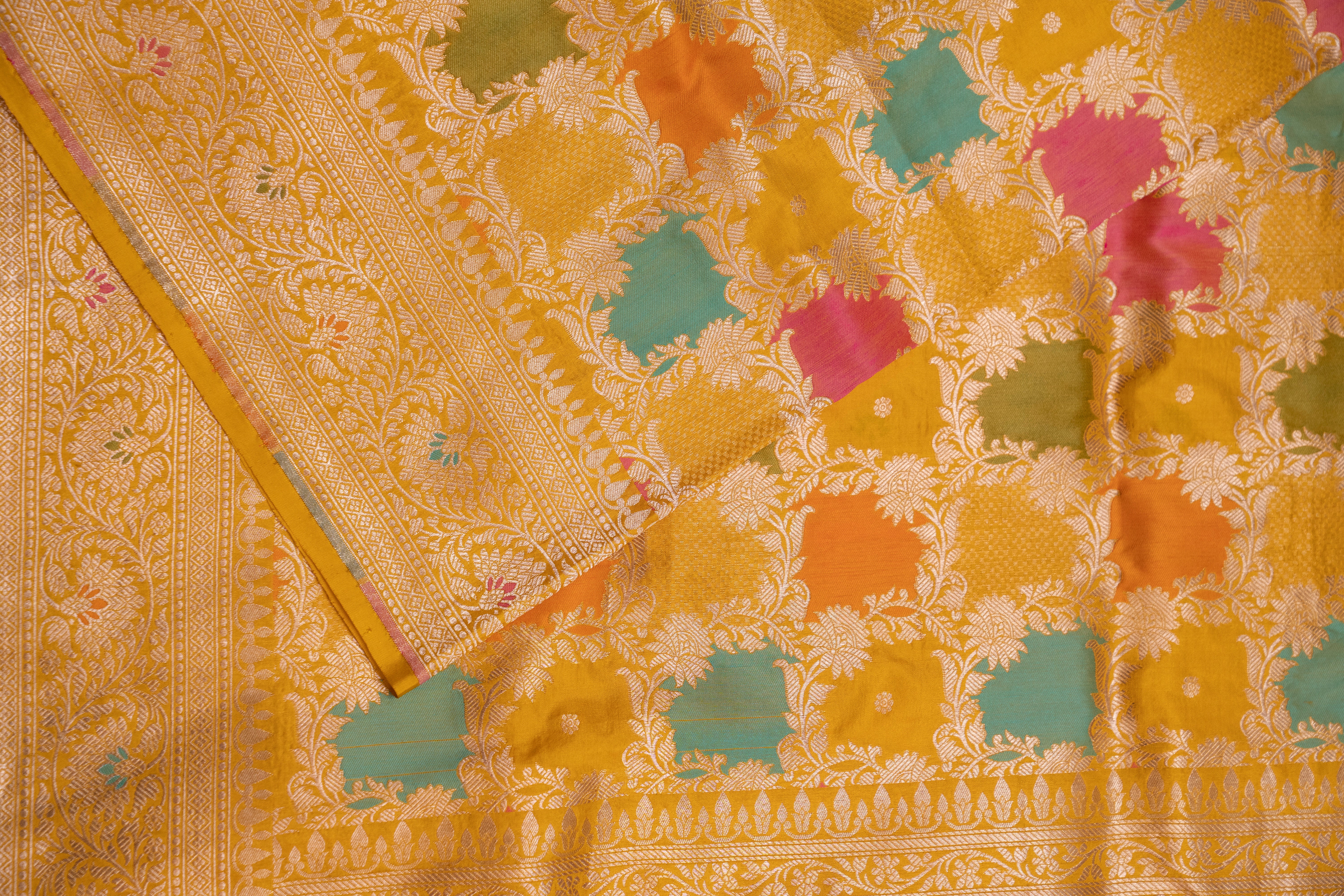 Pure Katan Silk Rankat Banarasi