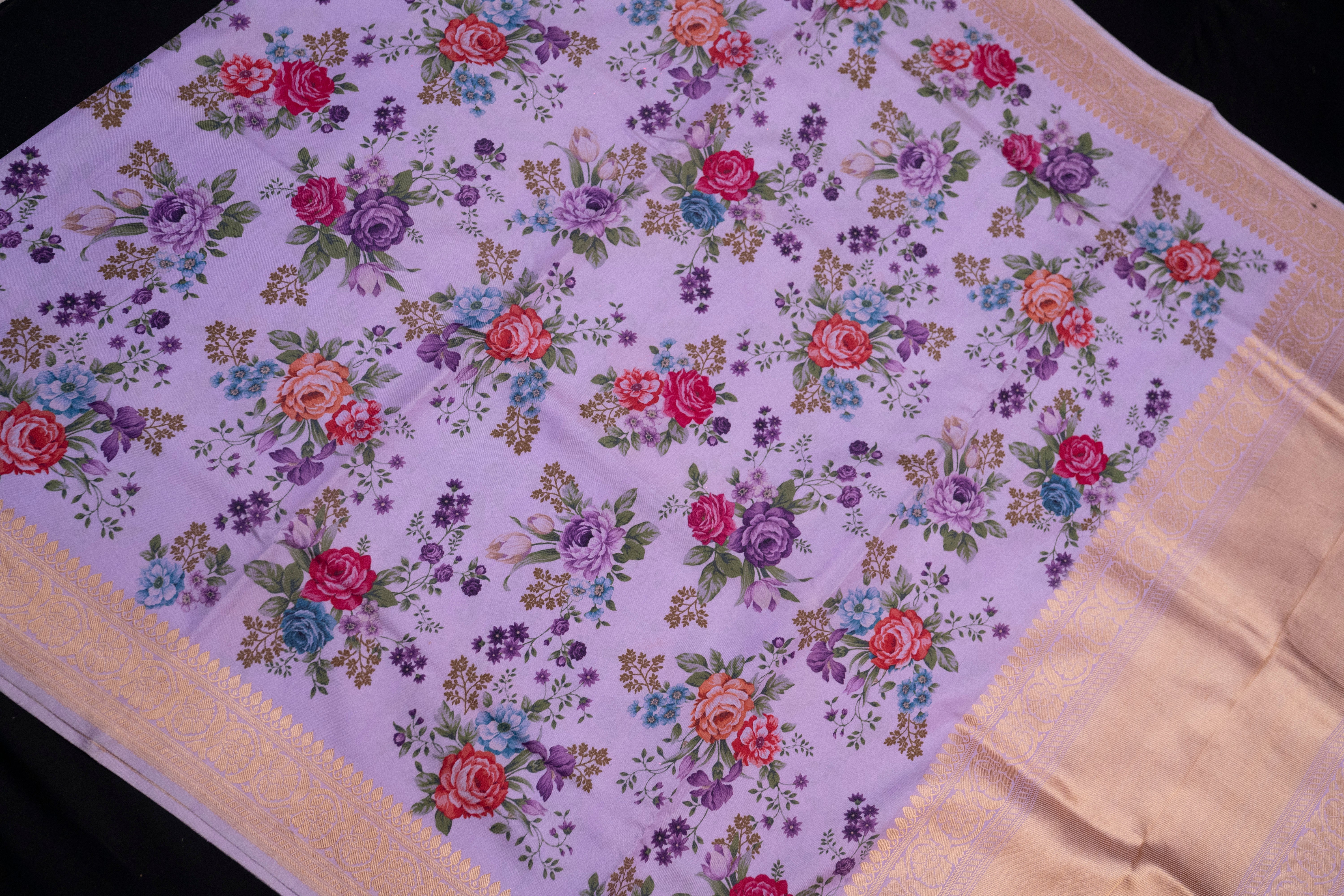 Ektara Katan Silk with Digital Print