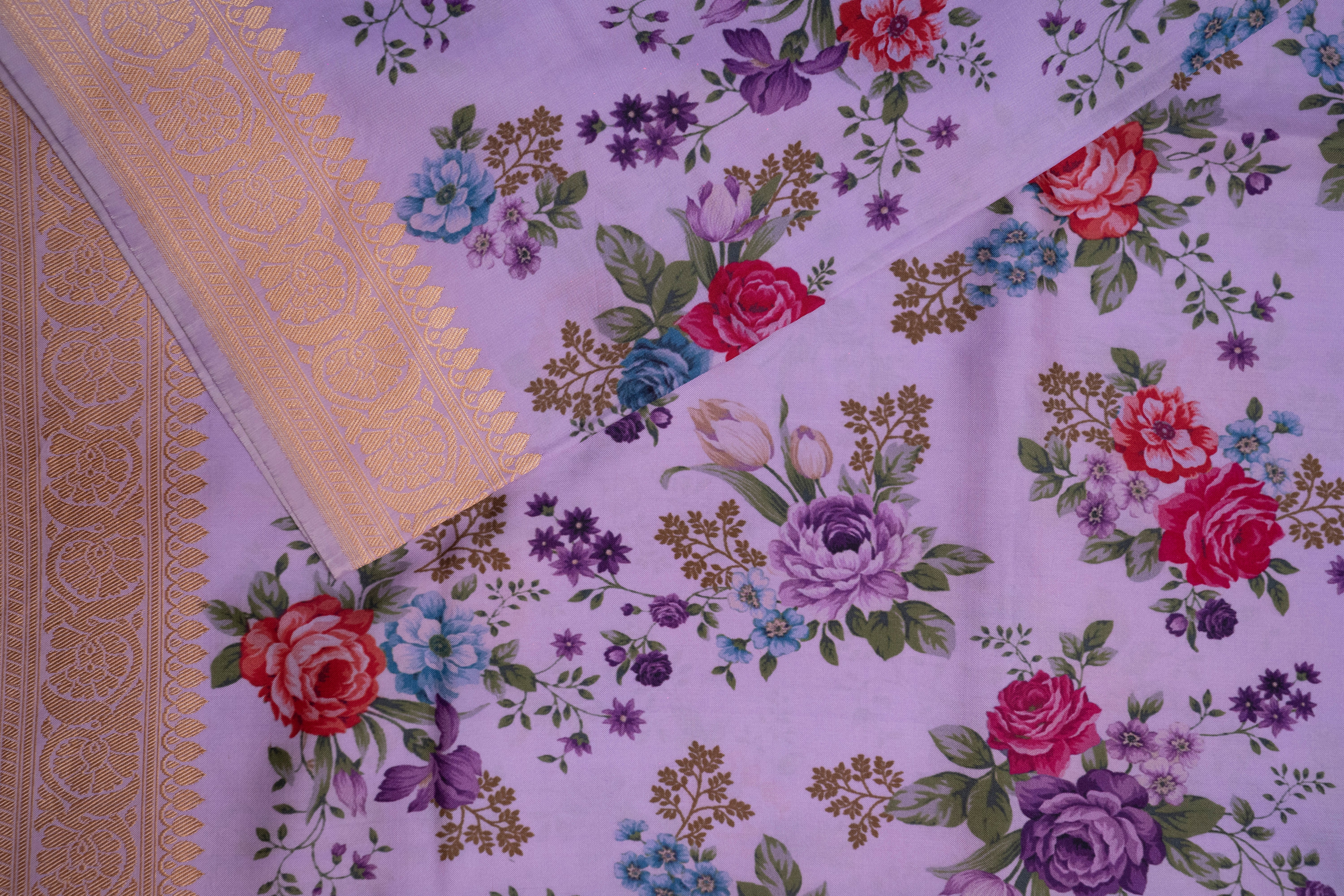 Ektara Katan Silk with Digital Print