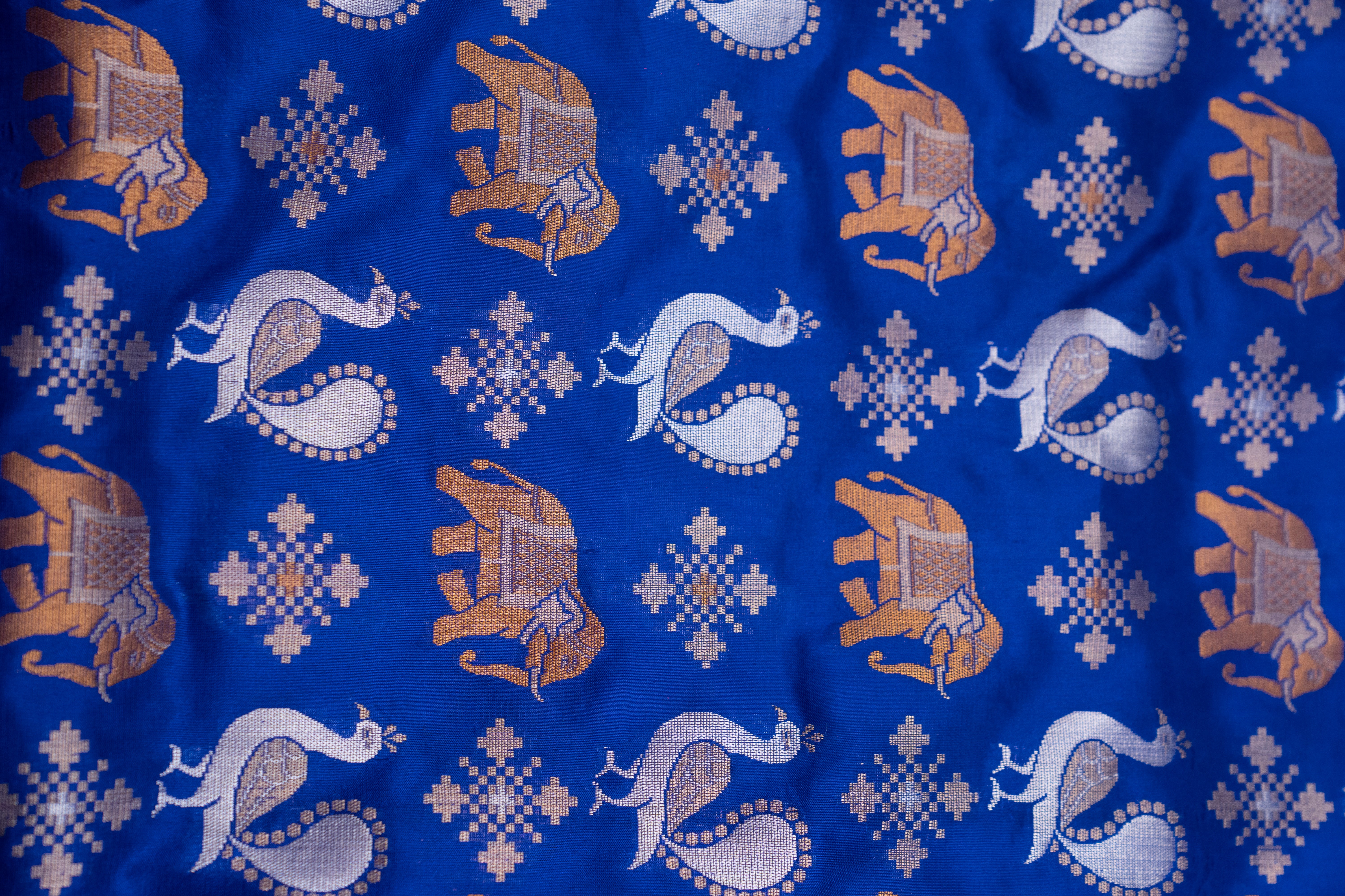 Pure Katan Silk Patola Saree with Animal Motif