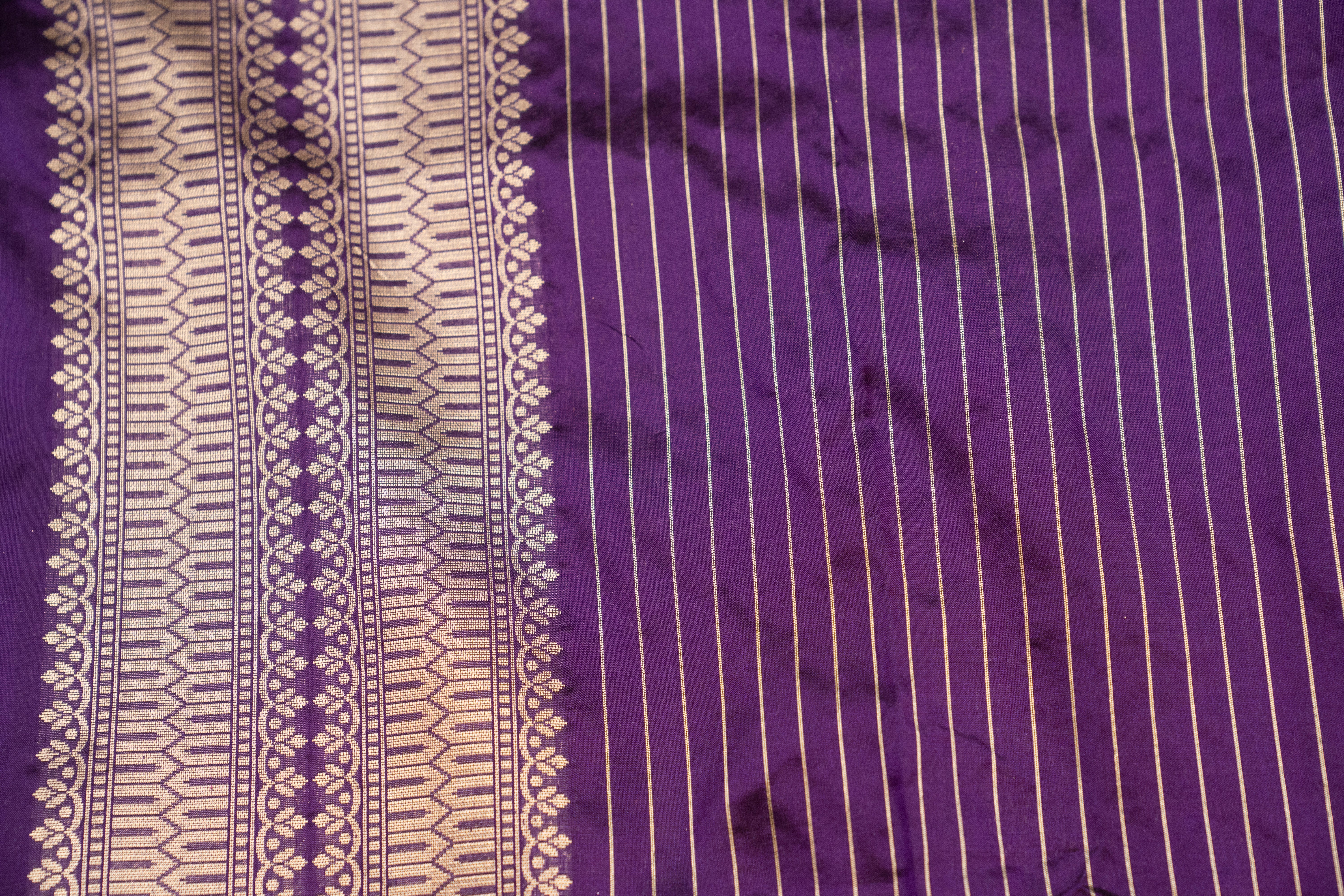 Pure Katan Silk Rankat with Pori Weave