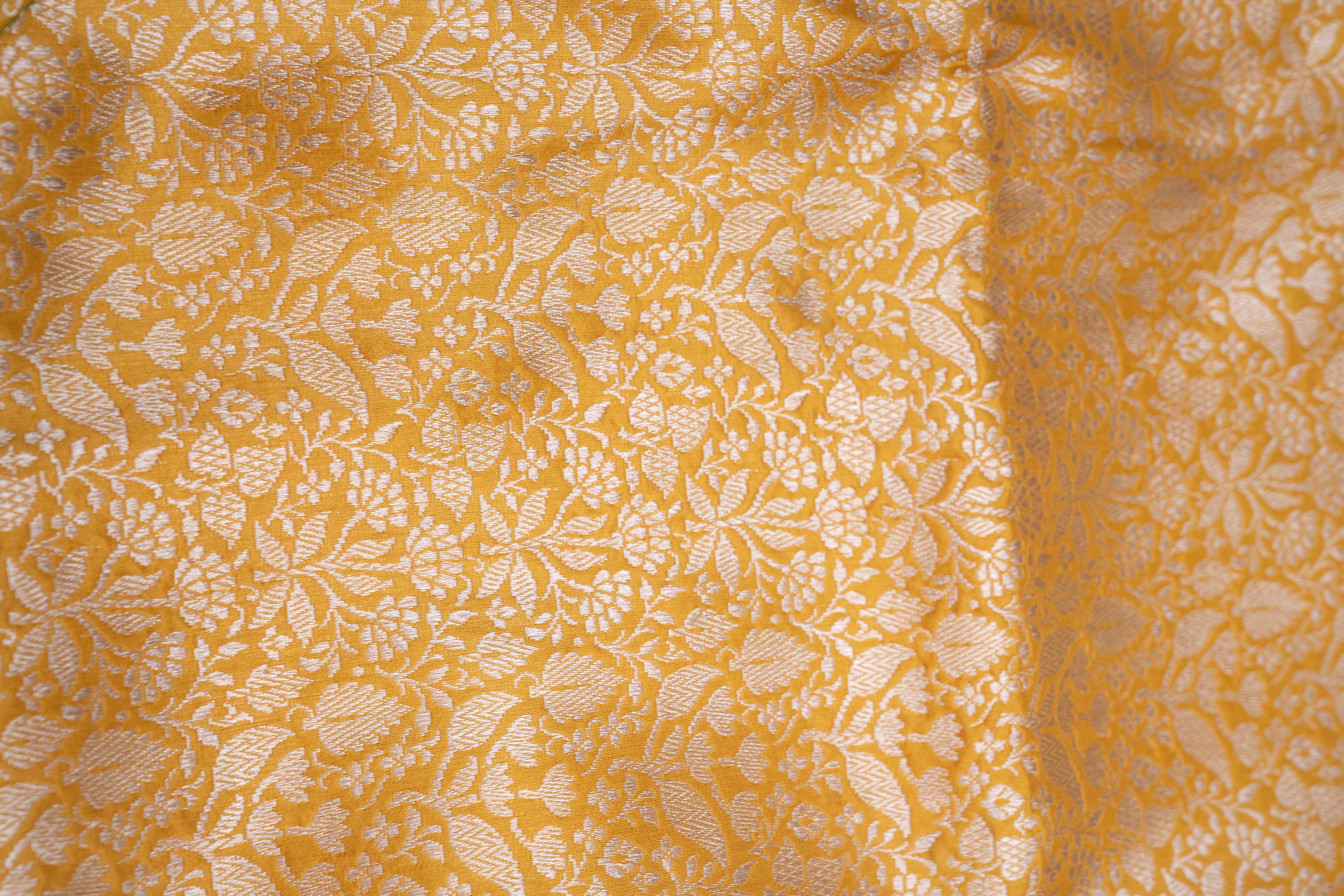 Pure Katan Silk Broken Kanjivaram Weave