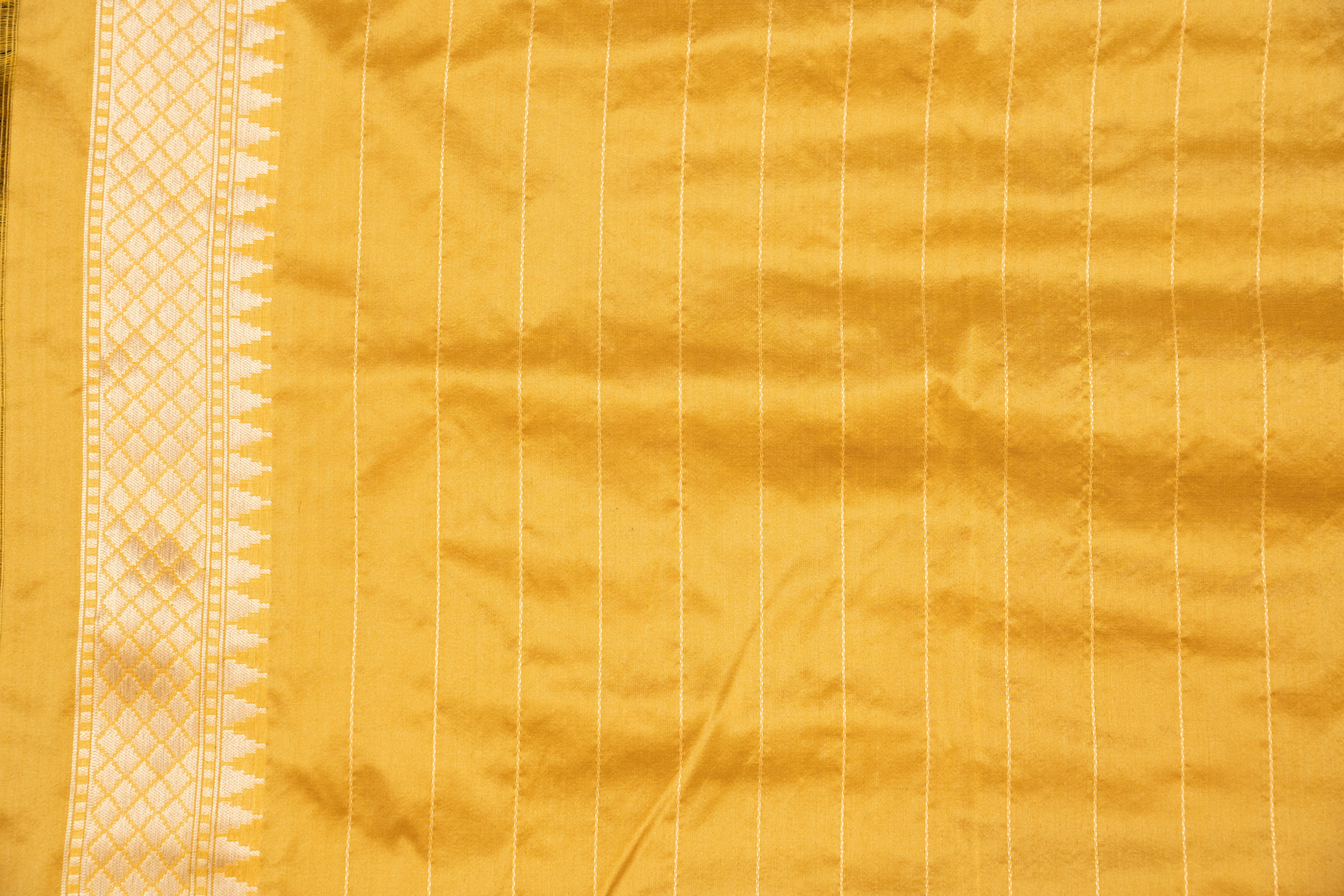 Pure Kora Silk with Paithani Border Weave
