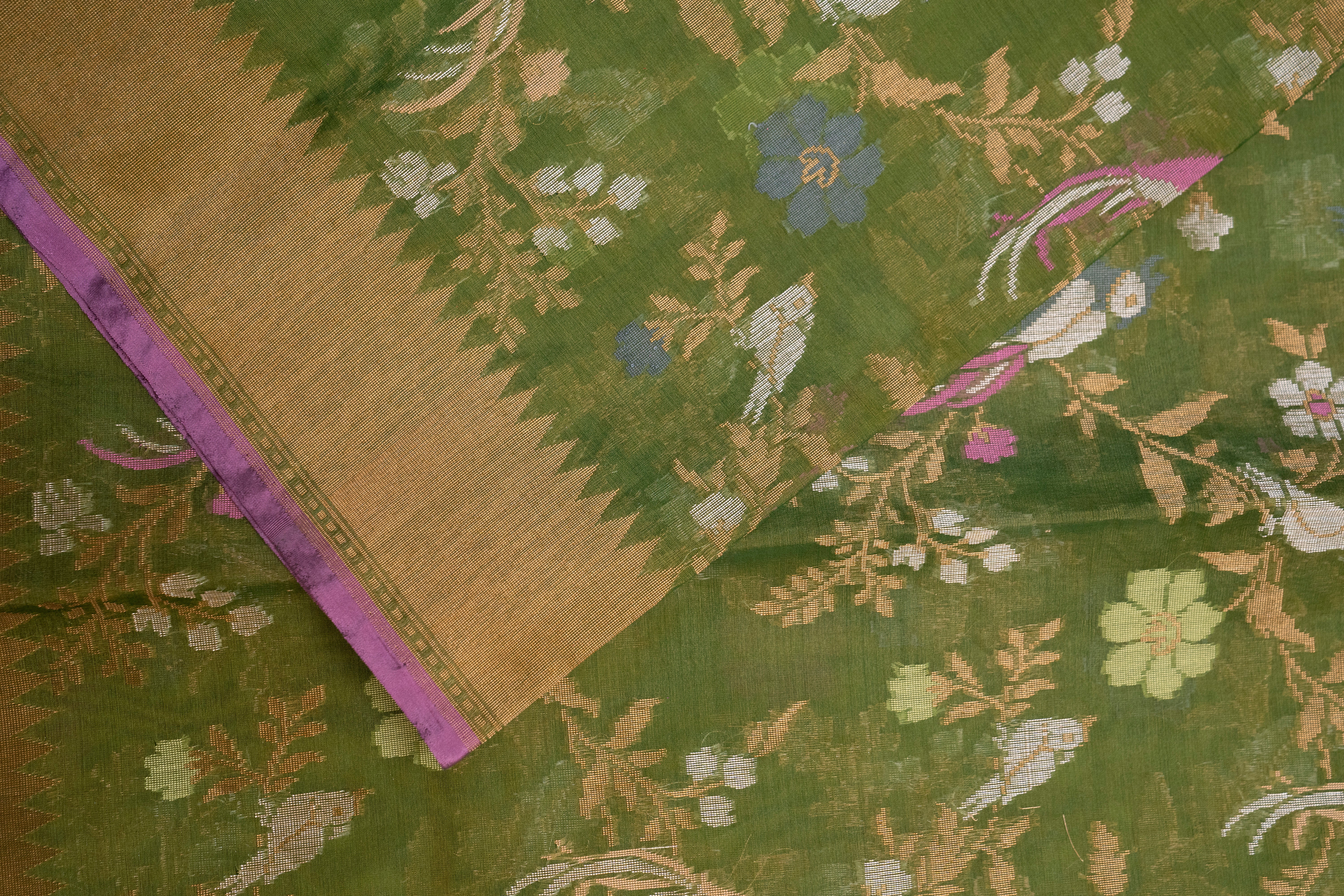Pure Ektara Weave Cotton Jamdani