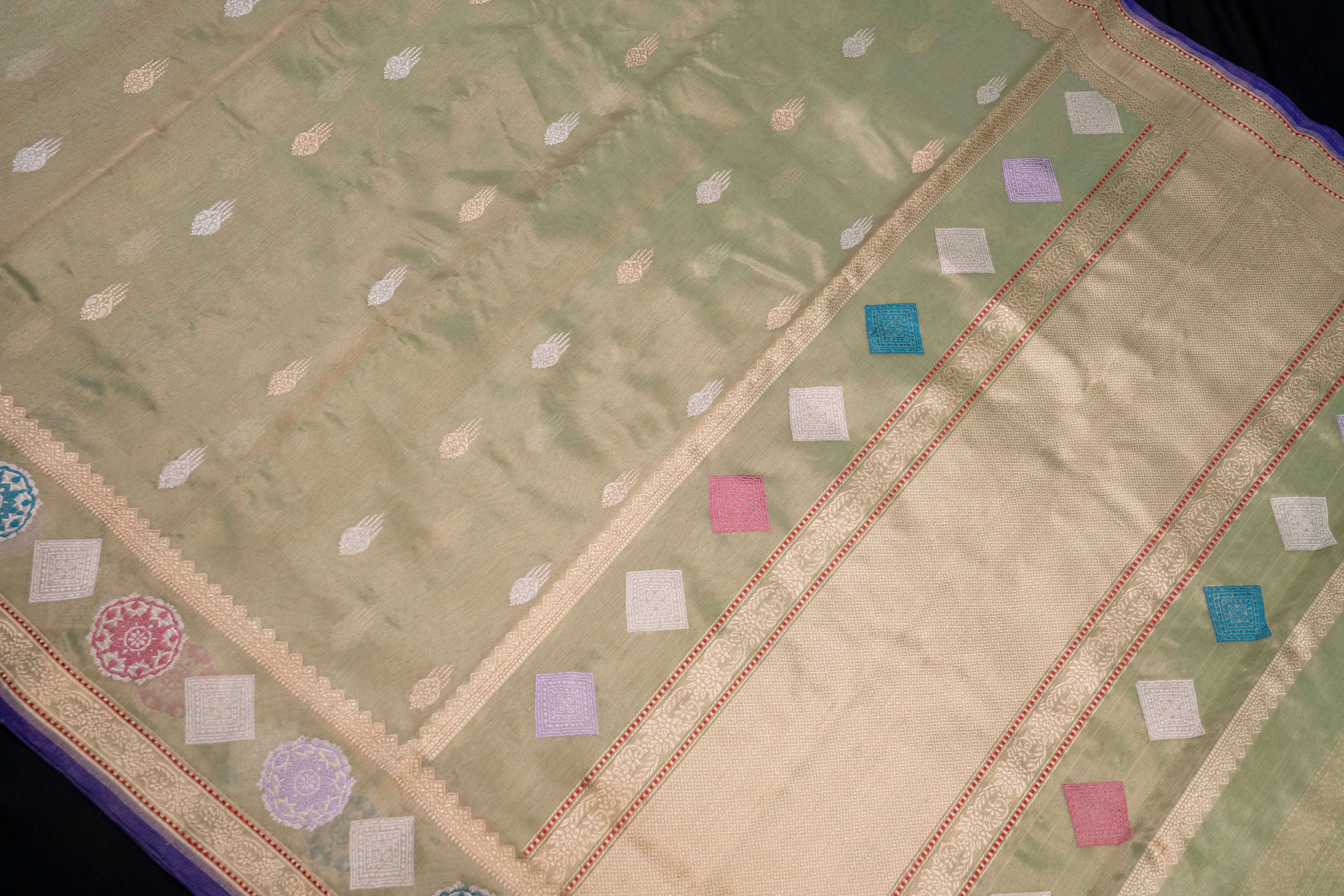 Pure Tissue Silk Fully Kadavi Weave