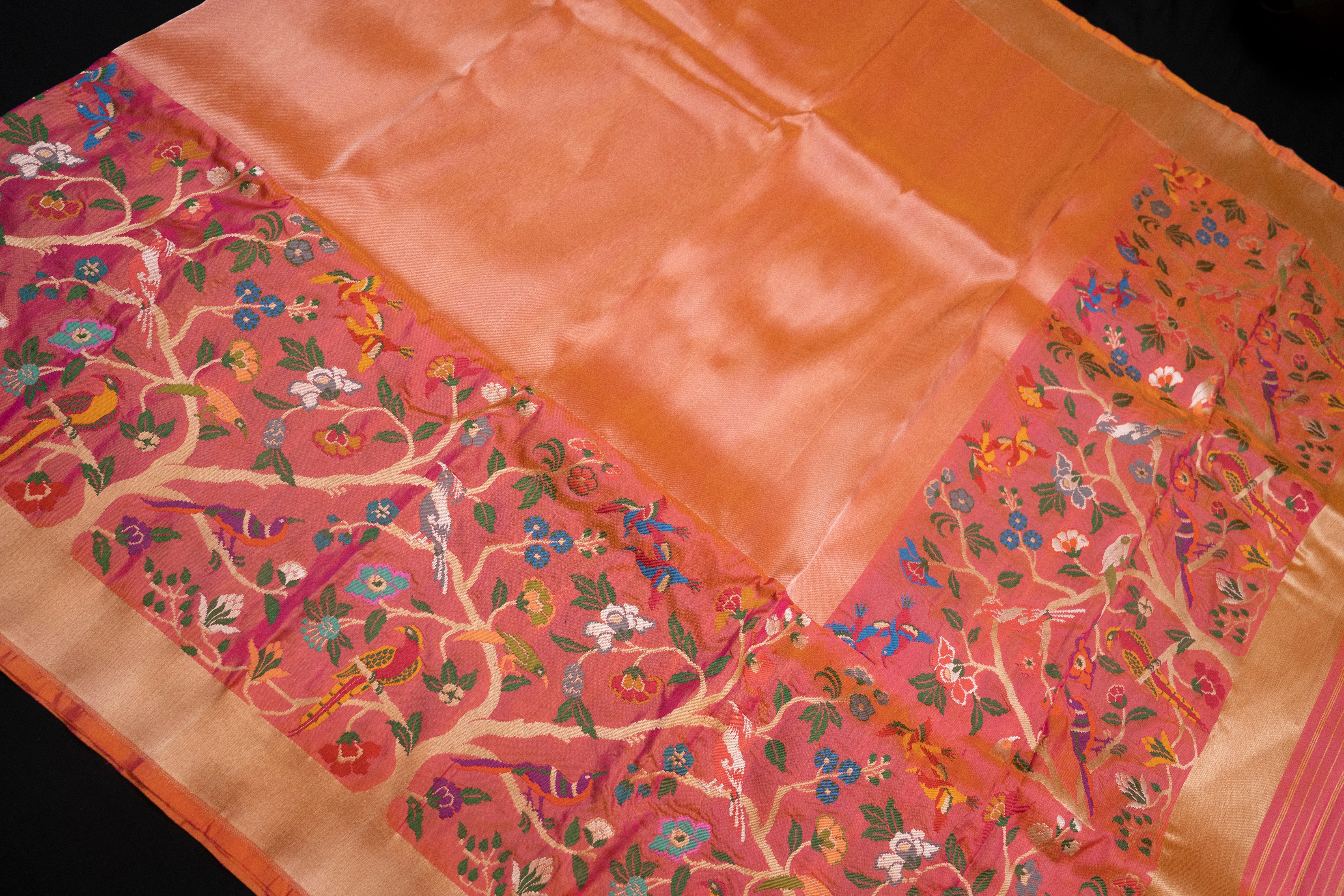 Pure Katan Silk with Tissue Kanchivaram Weave