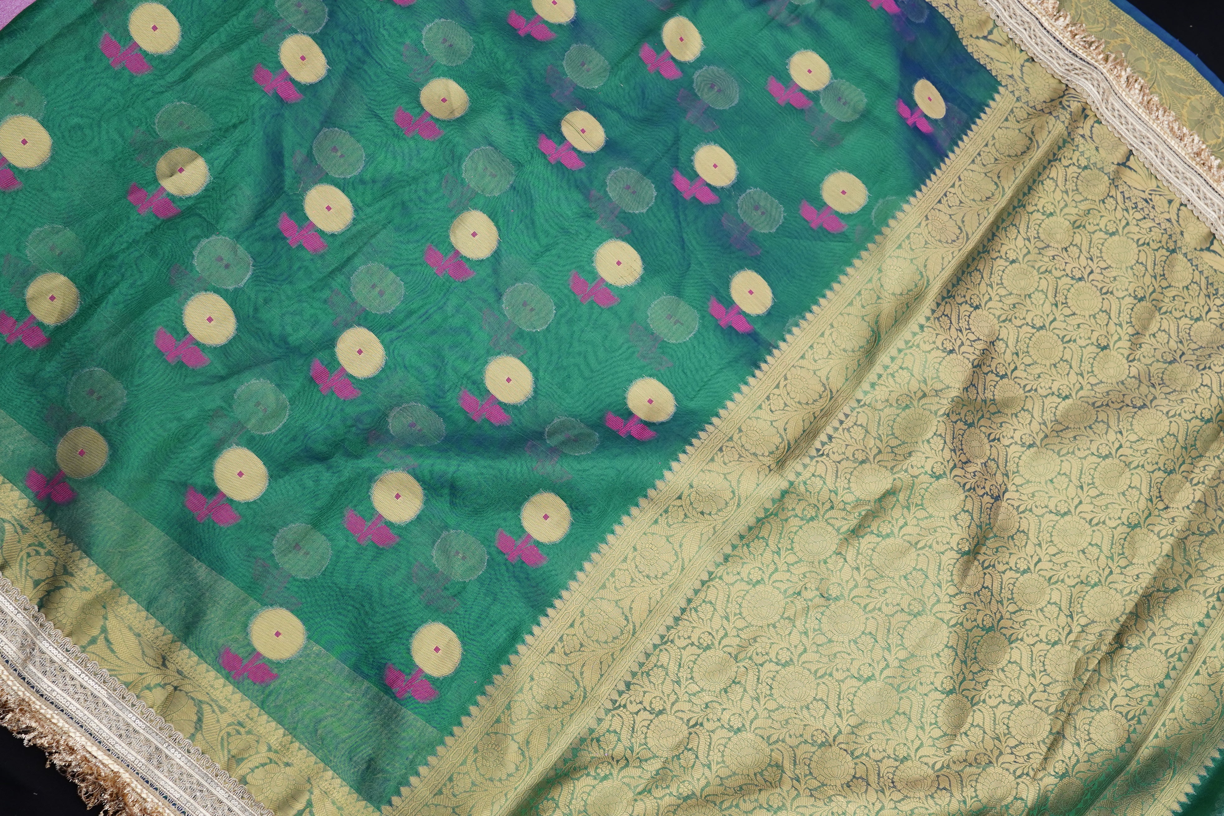 Semi Tissue Fancy Saree