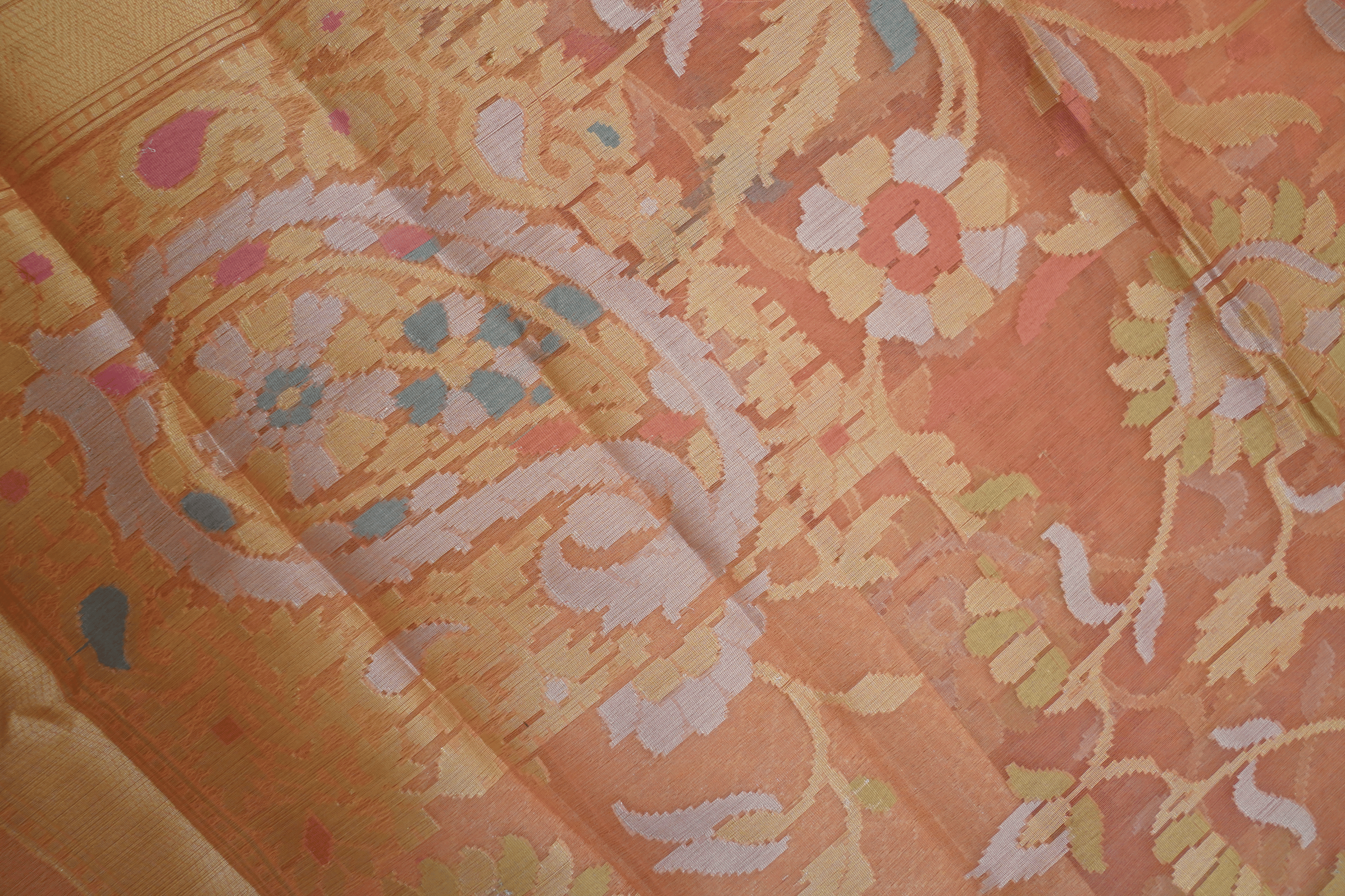 Art Silk Kora Jamdani